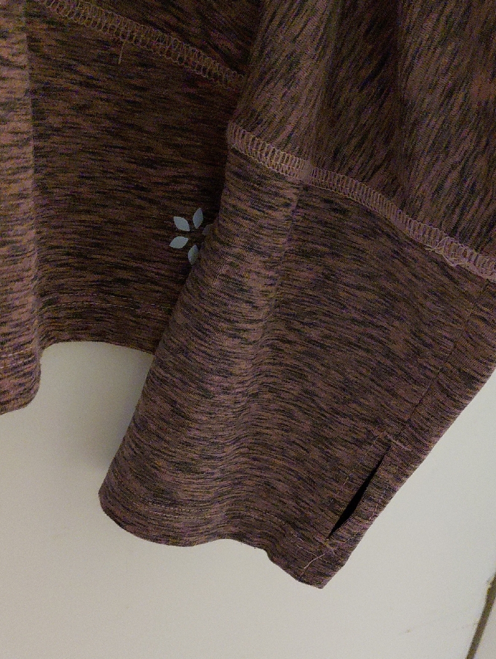 NWOT Nine West Active, Heather Mauve Long-Sleeve Crewneck Top Size 1X - Picture 4 of 6